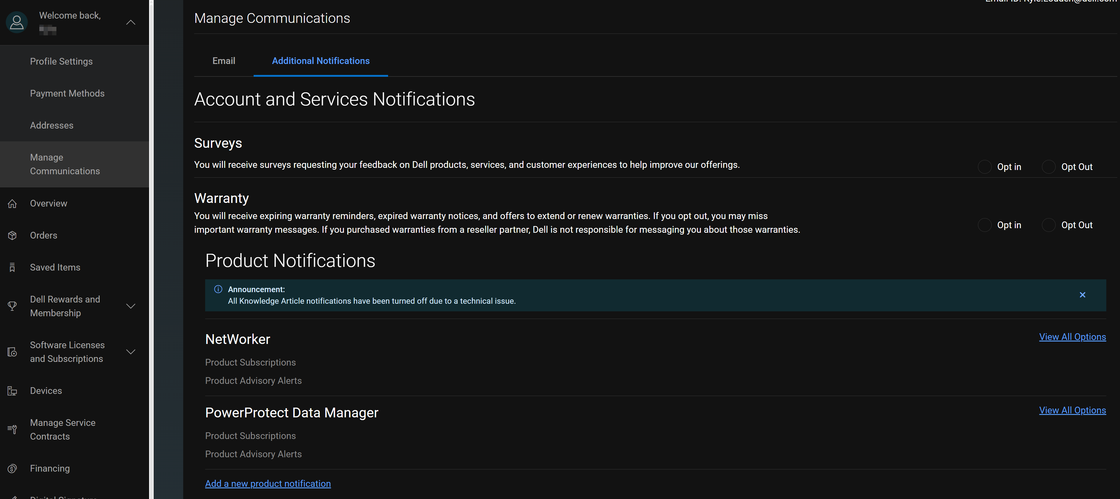 Additional Notifications
