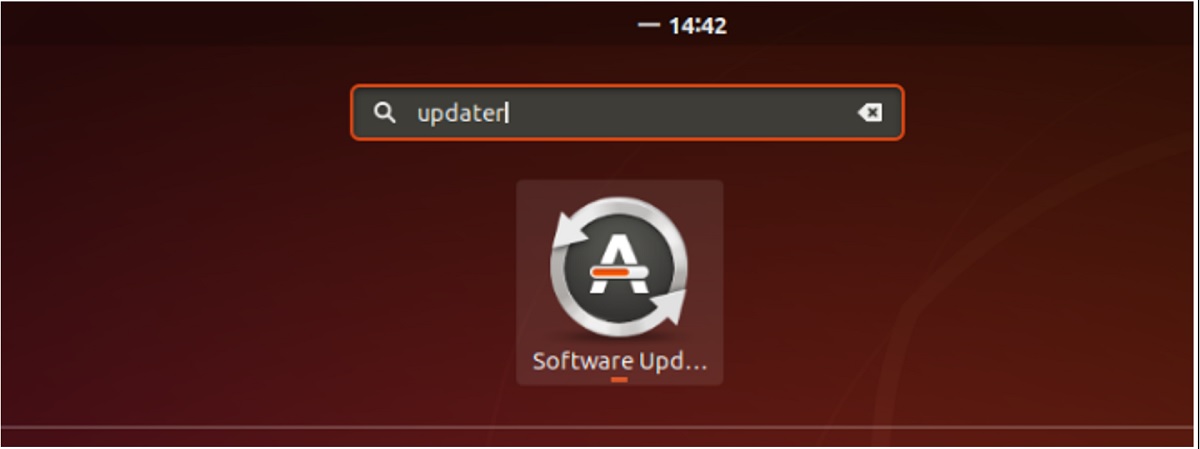 打开软件更新程序