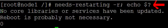 Controllare l'host RHEL/CentOS se è necessario o meno il riavvio
