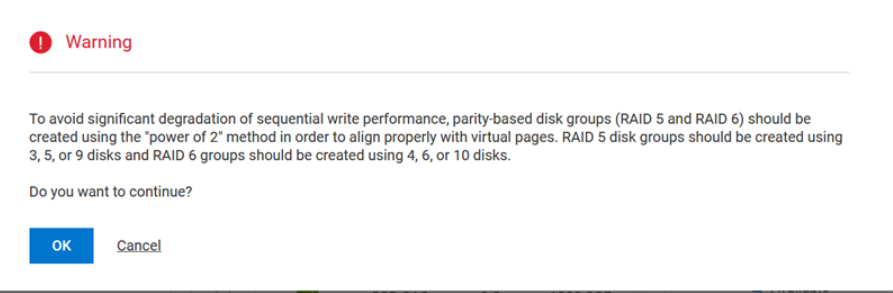 Skjermbilde av advarselsfeilmelding
