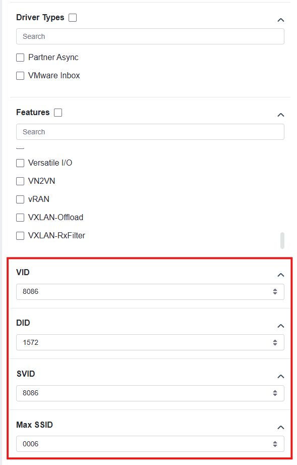 Filter drivers using BUS IDs