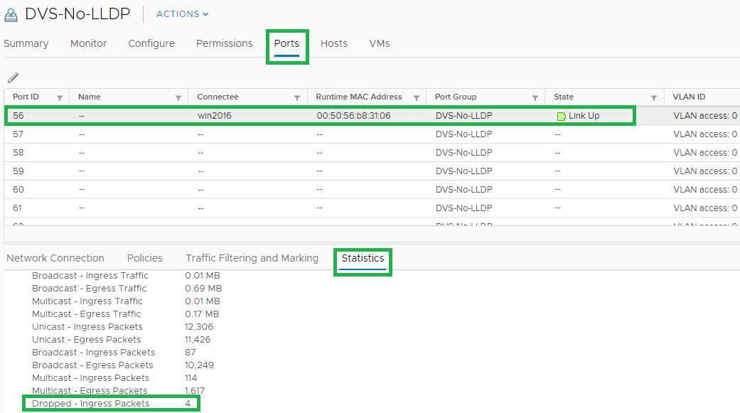  連接埠標籤畫面