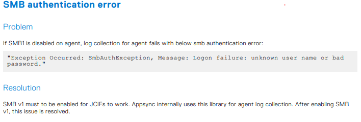 SMB-auktoriseringsfel