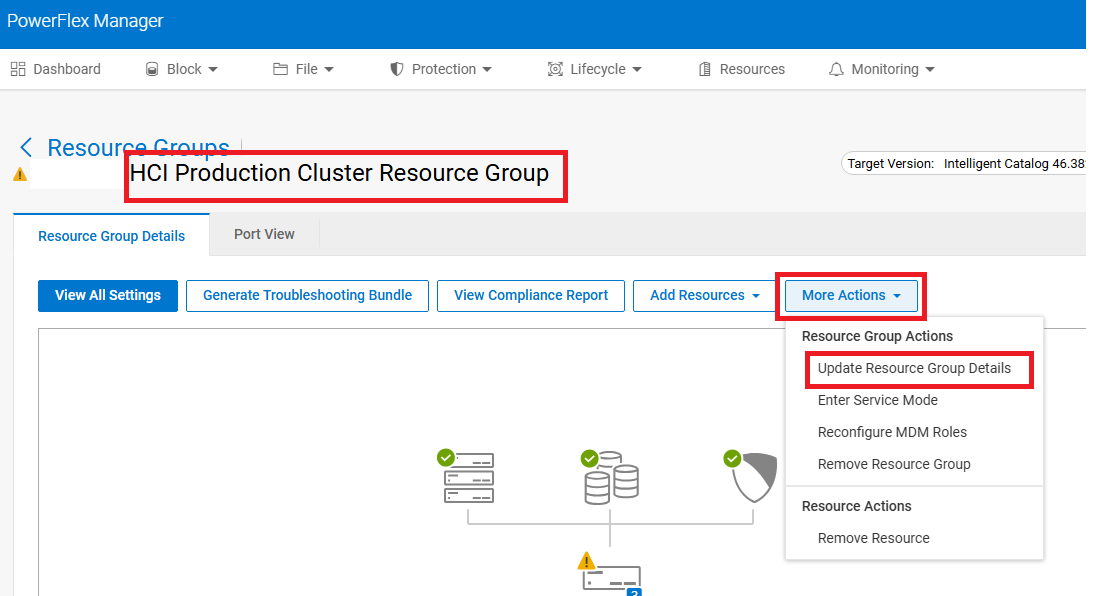 Opdater oplysninger om ressourcegruppe