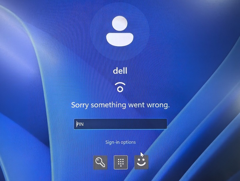 Windows Hello, Sorry Something Went Wrong