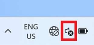 Křížek na hlavním panelu systému