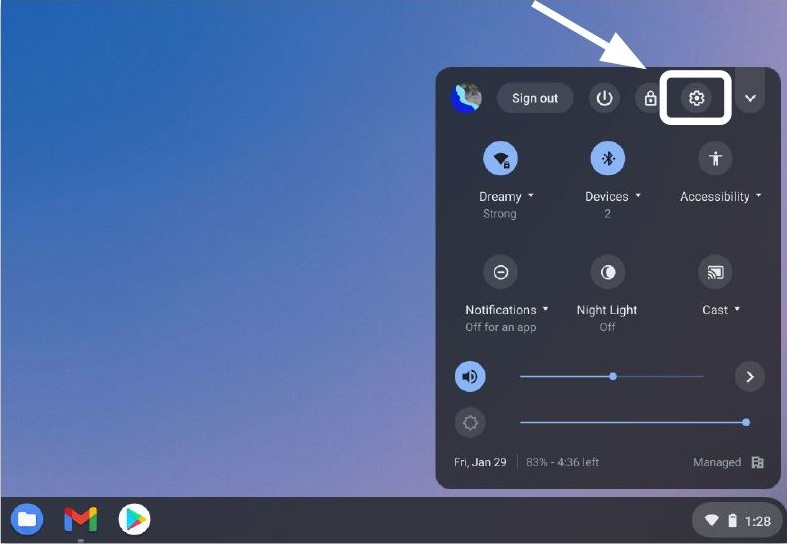 Налаштування ОС Chrome