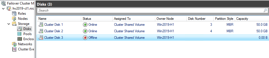 MS Failover Cluster Manager
