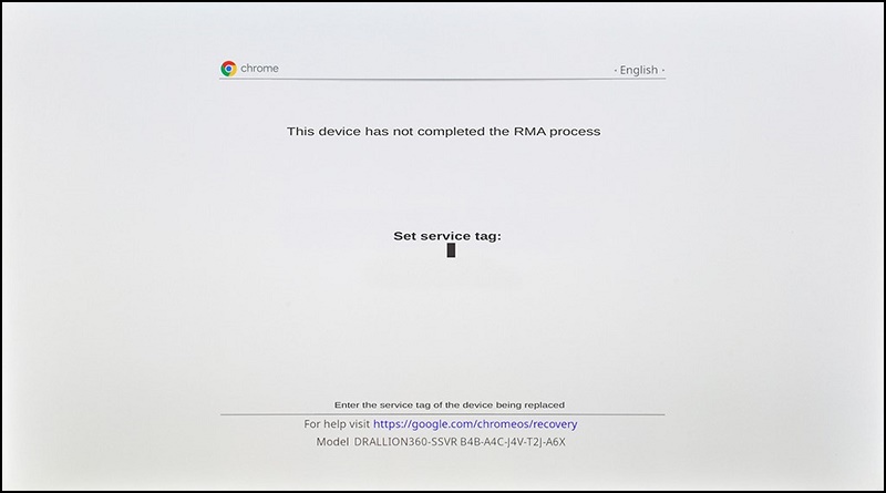 Processus RMA complet pour ChromeOS