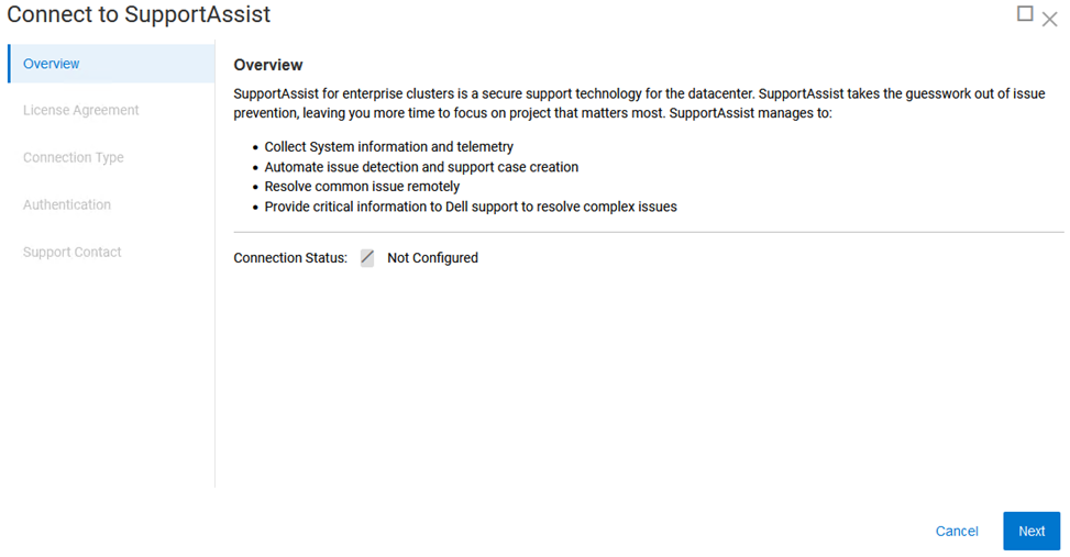 Oversiktssiden for PowerFlex Manager