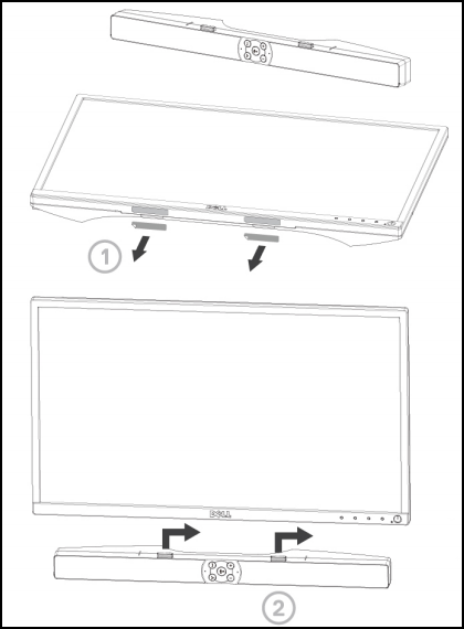 Подключение акустической системы Dell AE515 к монитору Dell