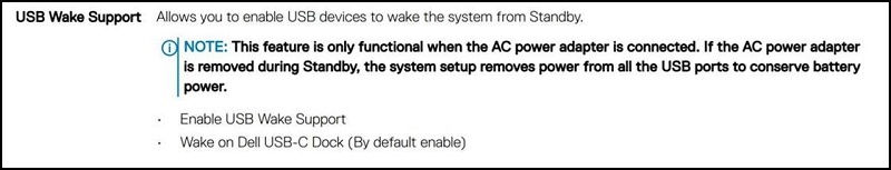 USB Wake Support Information