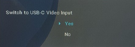 Basculer vers l’entrée vidéo USB-C depuis le menu On Screen Display de l’écran&nbsp;Dell&nbsp;G3223D