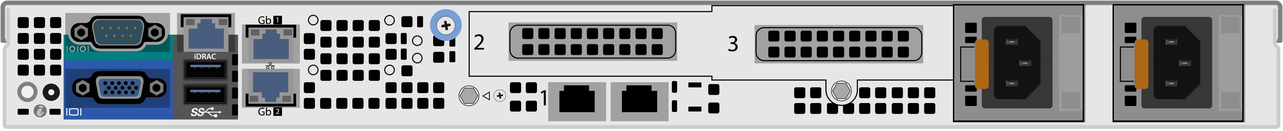 Vista posteriore di VxR D560(F)