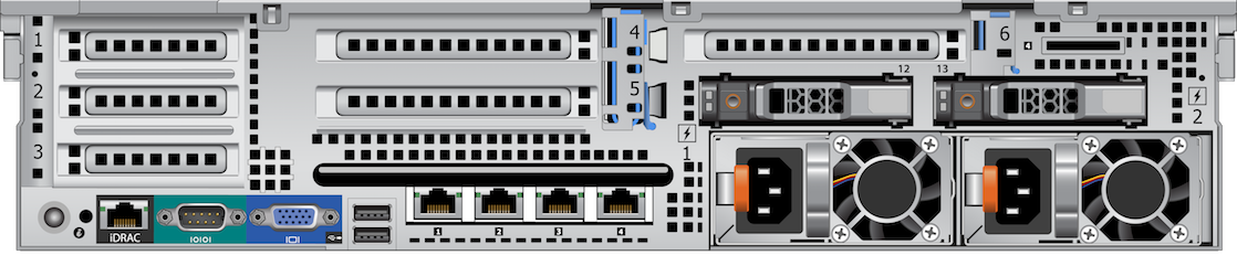 Vista posteriore di un VxR S470