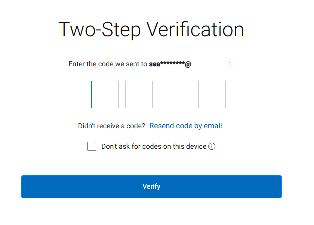 verify 2 factor authentication