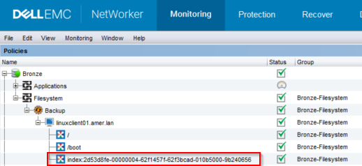 Моніторинг резервного копіювання NetWorker