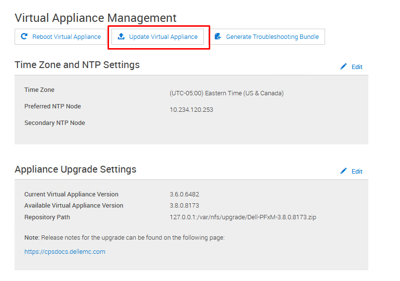 Gestione degli appliance