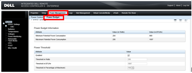 電源管理 - M1000e