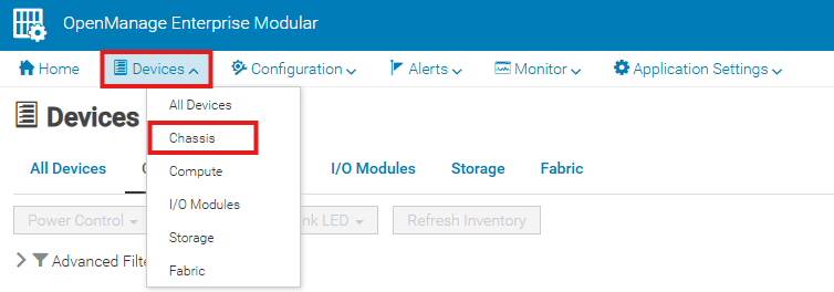 Klikněte na zařízení –> šasi