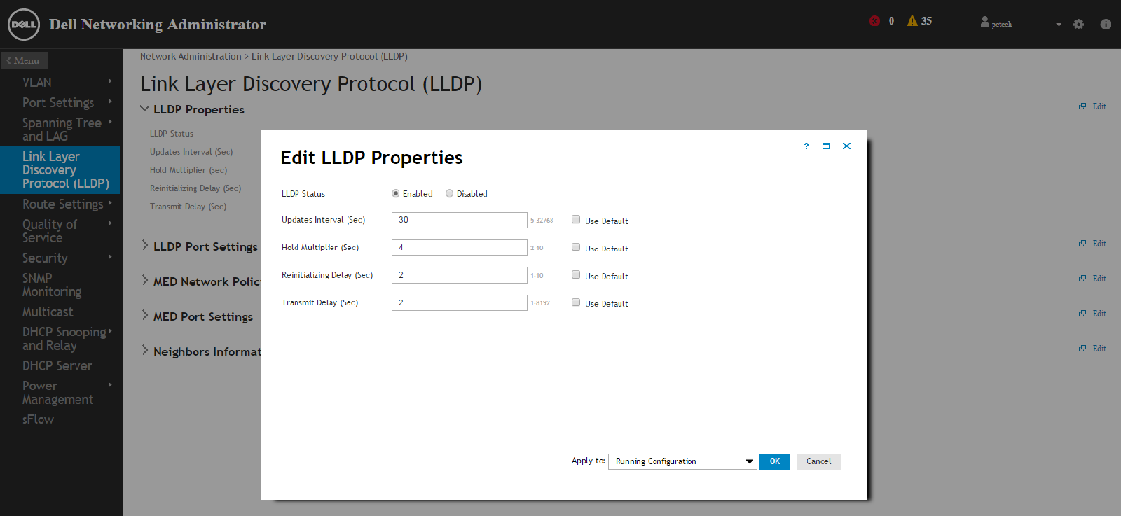 HOW10903_ru__1X Series LLDP Properties