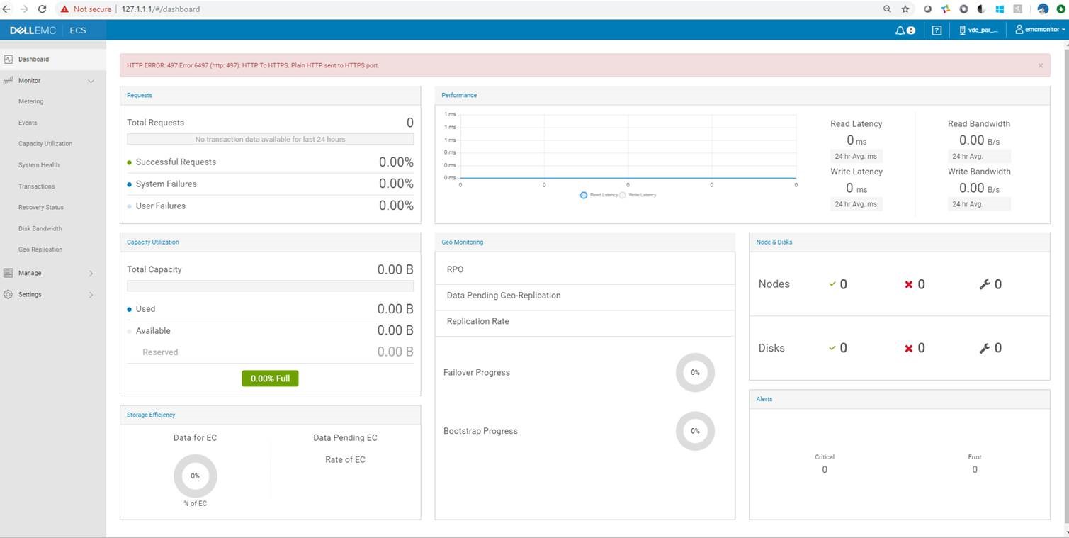 Ecs Ui ECS:HTTPエラー: 497 UI のエラー 6497 | Dell 日本