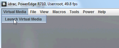 iDRAC6 og iDRAC7 starter virtuelle medier