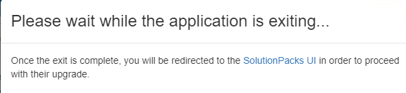 Please Wail message on SRM UI