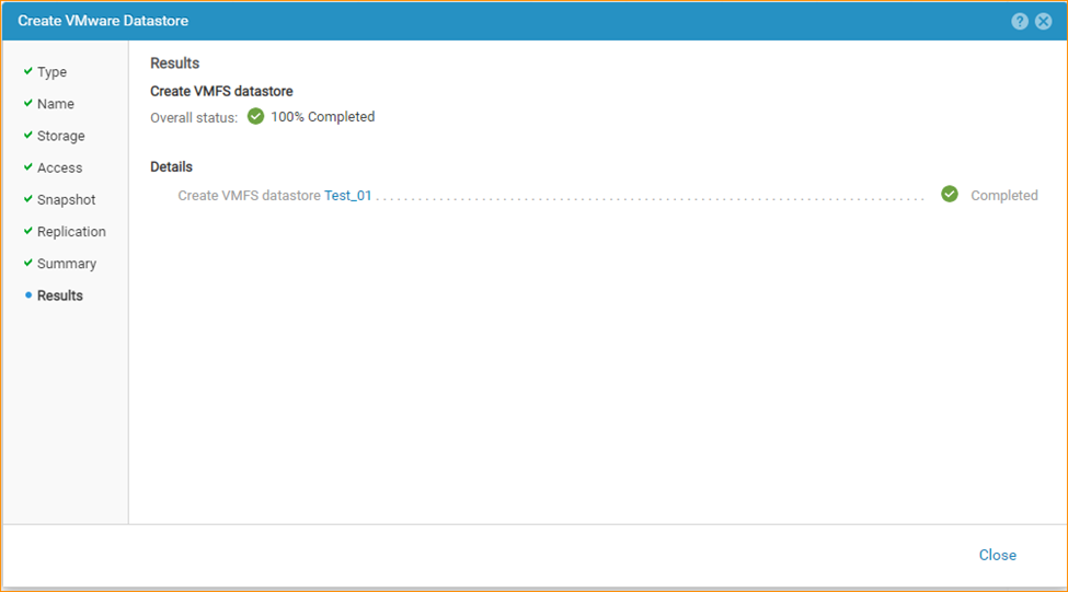 Vytvoření souhrnné stránky uživatelského rozhraní datového úložiště VMware zobrazující celkový stav