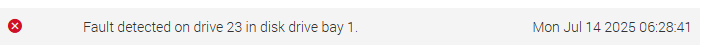 Dell PowerEdge iDRAC System Event Log(SEL) reporting drive fault