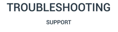 Troubleshooting support