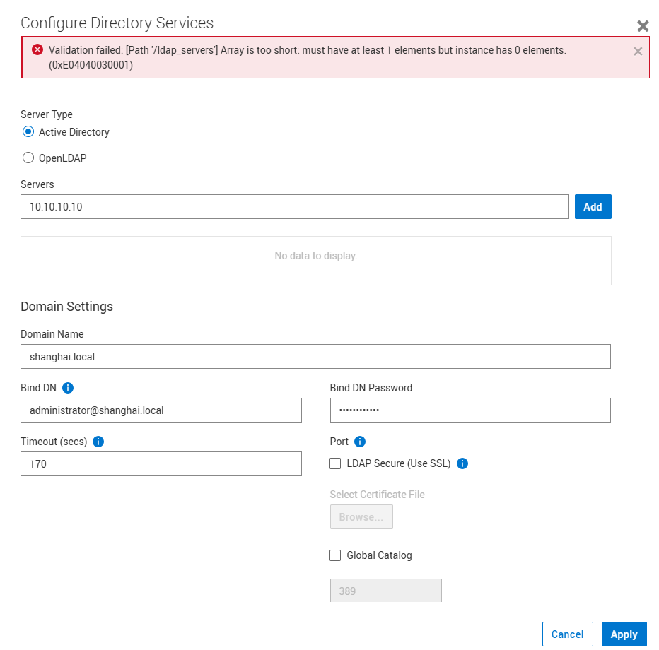0xE04040030001 error example