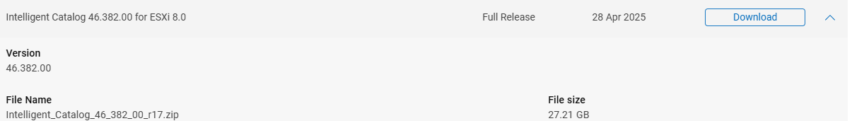 &nbsp;Intelligent Catalog file example