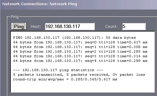 iSCSI-netwerkping