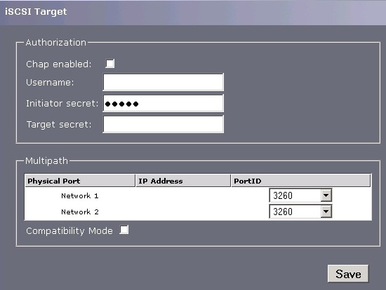 iSCSI-doel