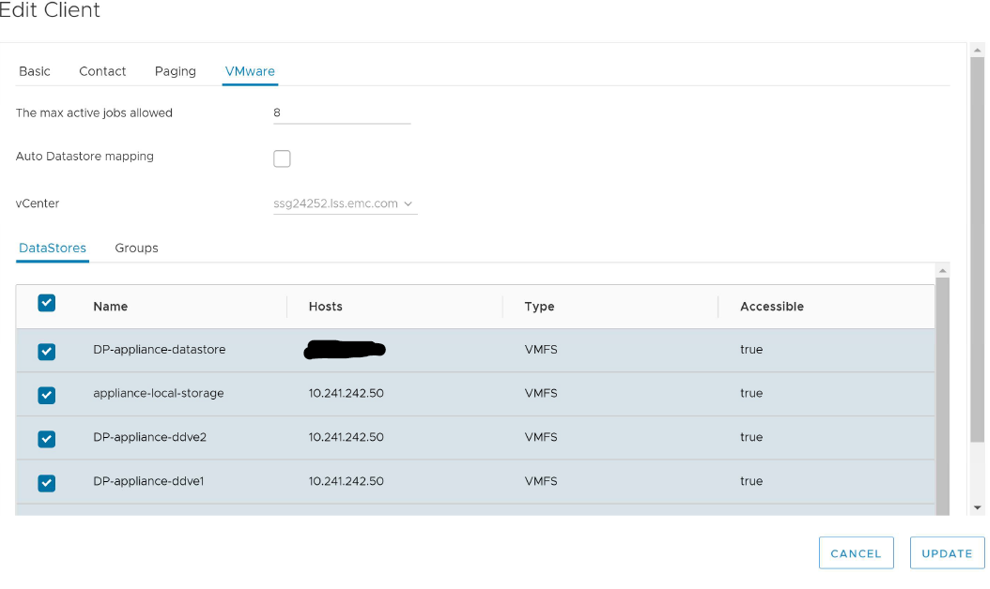 schermata edit client