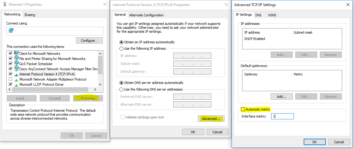 Nettverk - Generelt - IP-innstillinger