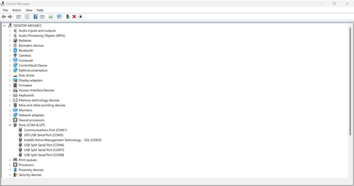 USB Split Serial Port