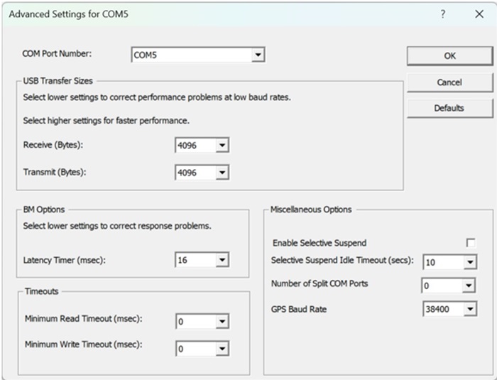 clear Enable selective suspend
