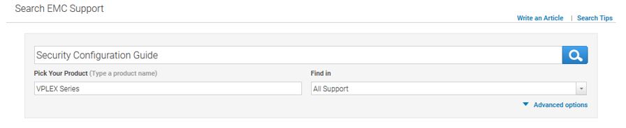 Search EMC Support