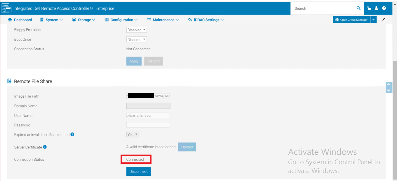 boot order from idrac
