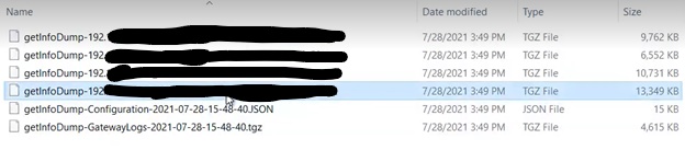 PowerFlex Gateway Log Collection  step12