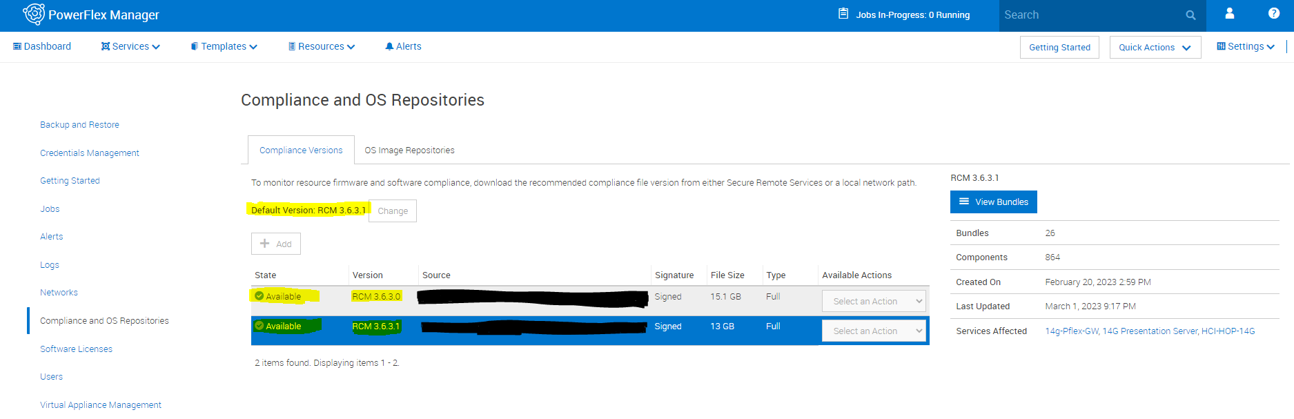 Viewing PowerFlex Compliance and RCM Information -&nbsp; step3