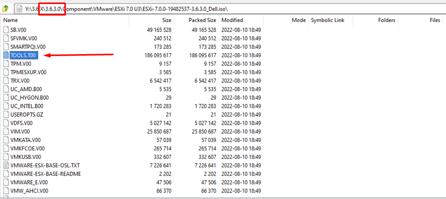 RCM 3.6.3.0 - vmtools file