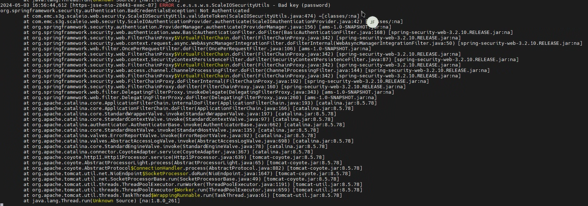 Screenshot of actual error message 