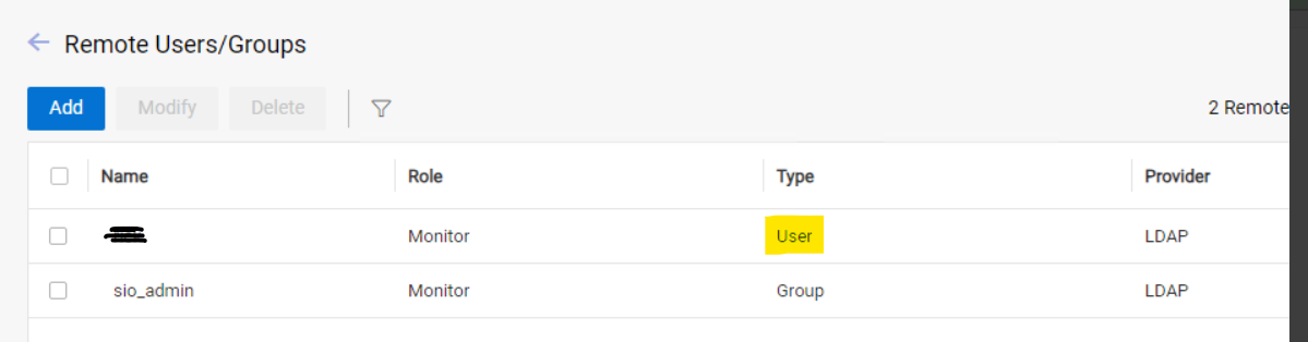 Remote Users/Groups