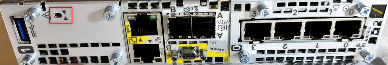 NMI button location on Embedded IO Modules 2