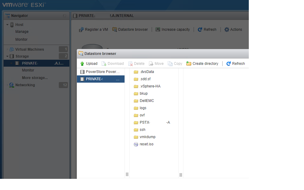 reset.iso file appears in the ISOs folder