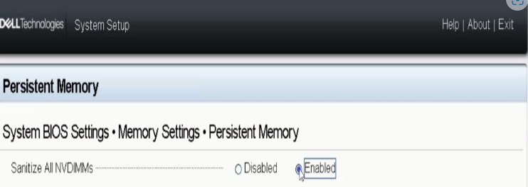 Sanitize system setup page