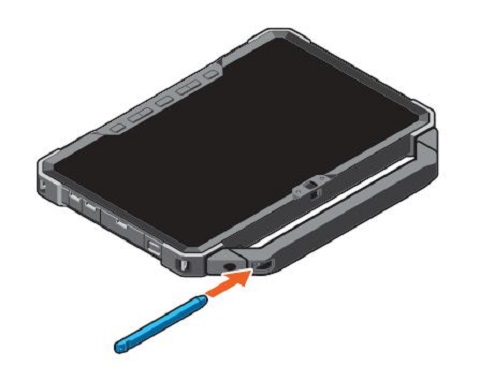 Glisser le stylet dans une poignée rigide